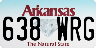 AR license plate 638WRG