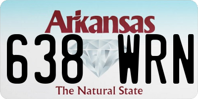AR license plate 638WRN