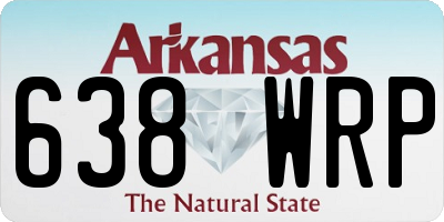 AR license plate 638WRP
