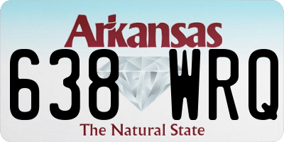 AR license plate 638WRQ