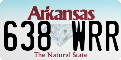 AR license plate 638WRR
