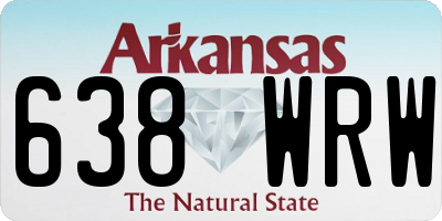 AR license plate 638WRW