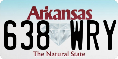 AR license plate 638WRY