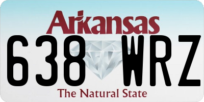 AR license plate 638WRZ