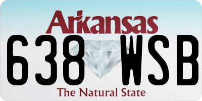 AR license plate 638WSB