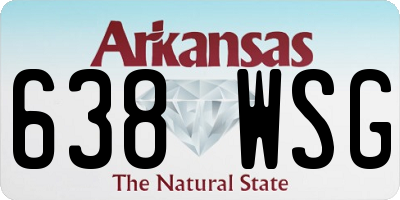 AR license plate 638WSG