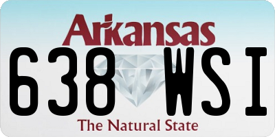 AR license plate 638WSI