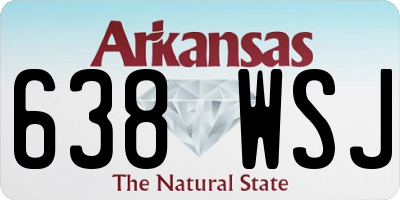 AR license plate 638WSJ