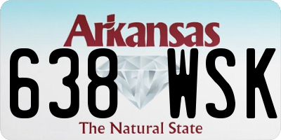 AR license plate 638WSK