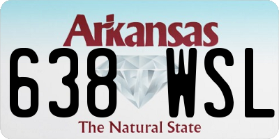 AR license plate 638WSL