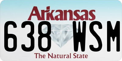 AR license plate 638WSM