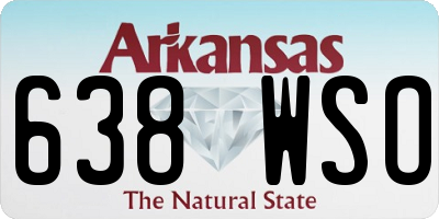 AR license plate 638WSO