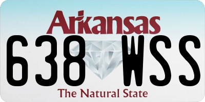 AR license plate 638WSS