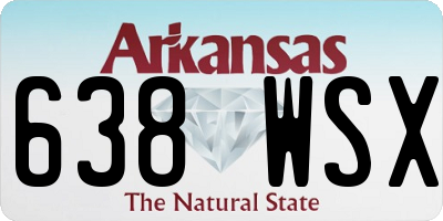 AR license plate 638WSX