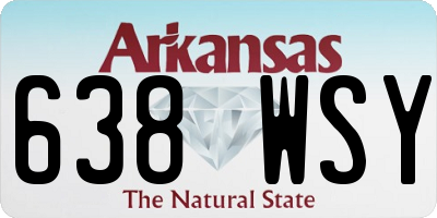 AR license plate 638WSY