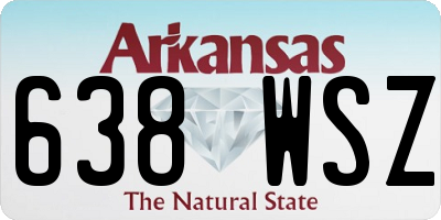 AR license plate 638WSZ