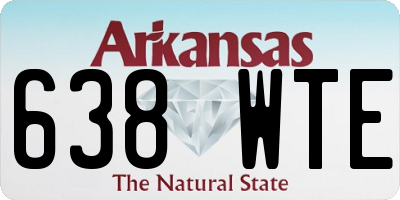 AR license plate 638WTE