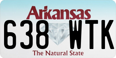 AR license plate 638WTK