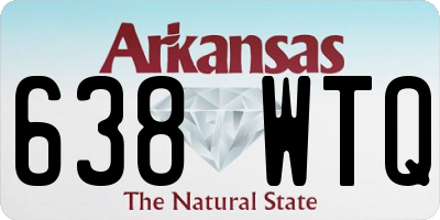 AR license plate 638WTQ