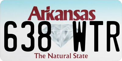 AR license plate 638WTR