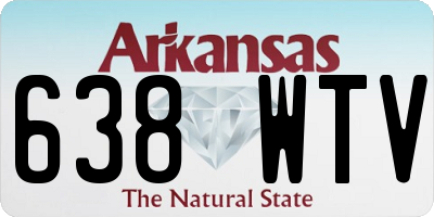 AR license plate 638WTV