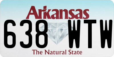 AR license plate 638WTW