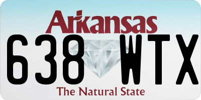 AR license plate 638WTX