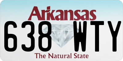 AR license plate 638WTY