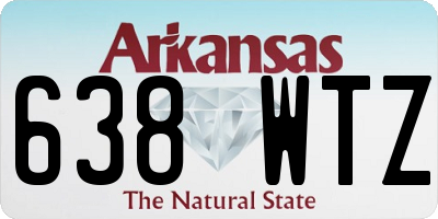 AR license plate 638WTZ