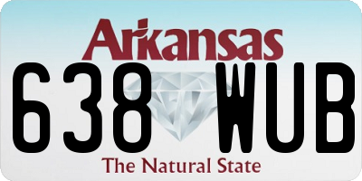 AR license plate 638WUB