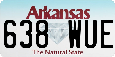 AR license plate 638WUE