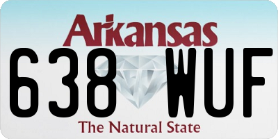 AR license plate 638WUF