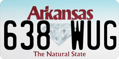 AR license plate 638WUG