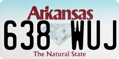 AR license plate 638WUJ