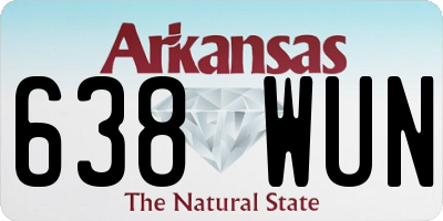 AR license plate 638WUN