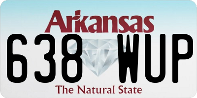 AR license plate 638WUP