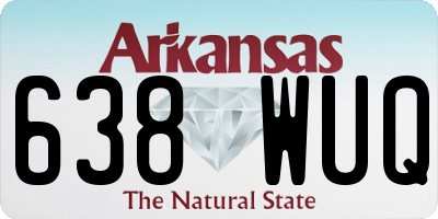 AR license plate 638WUQ