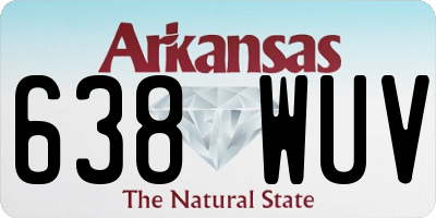 AR license plate 638WUV