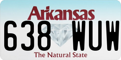 AR license plate 638WUW