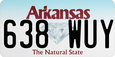 AR license plate 638WUY