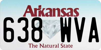 AR license plate 638WVA