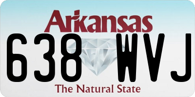 AR license plate 638WVJ