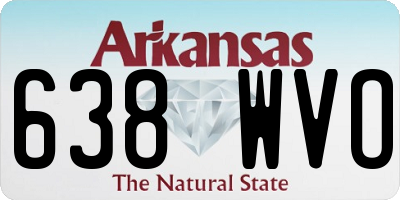 AR license plate 638WVO