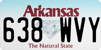 AR license plate 638WVY