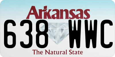 AR license plate 638WWC