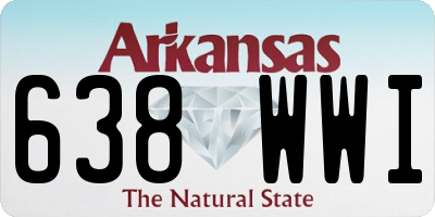 AR license plate 638WWI