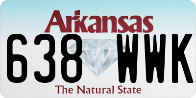 AR license plate 638WWK