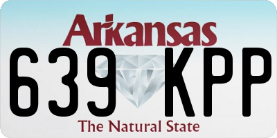 AR license plate 639KPP