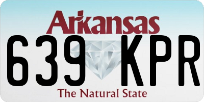 AR license plate 639KPR