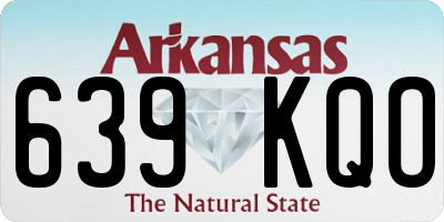 AR license plate 639KQO